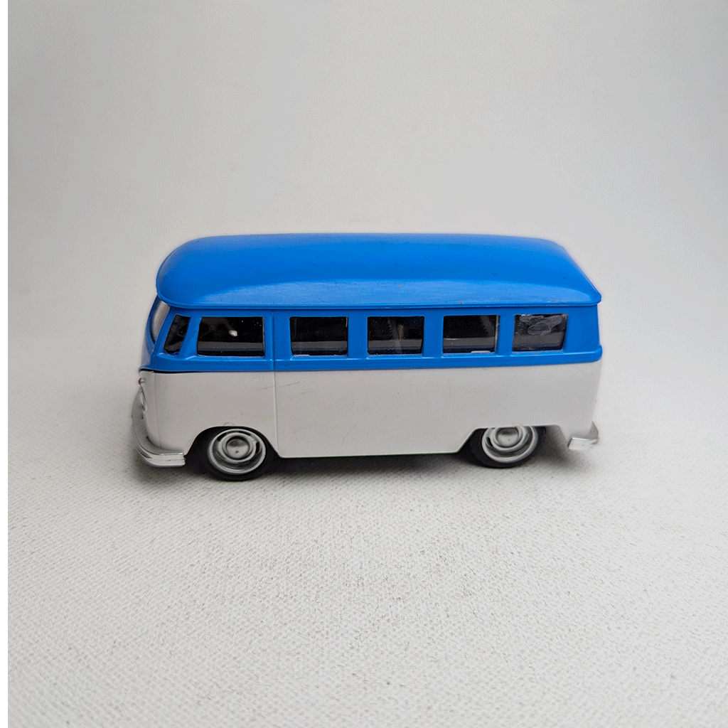 1:43 Komby Van Metal Diecast Car Blue & White