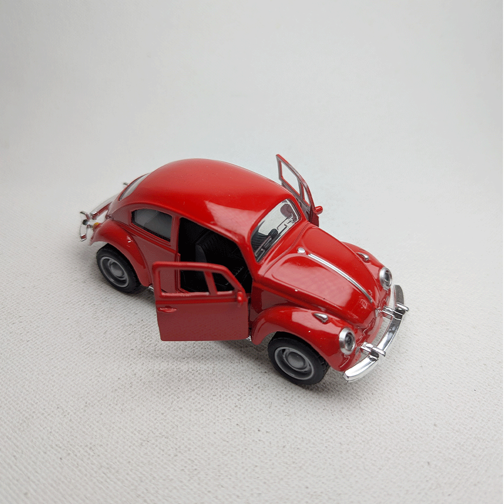 1:43 Beetel Vintage Metal Diecast Car Red