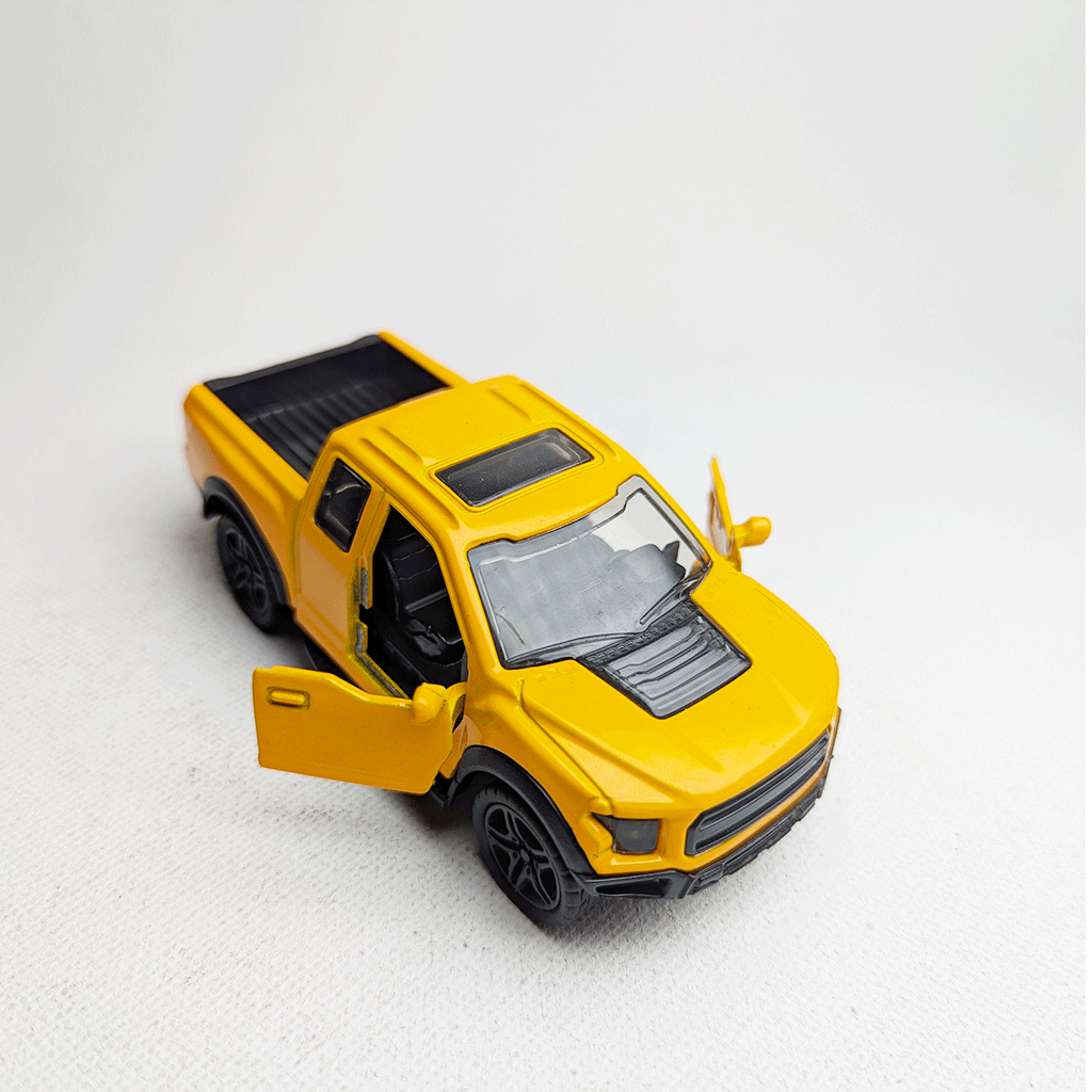 1:43 Raptor Vintage Metal Diecast Car Orange