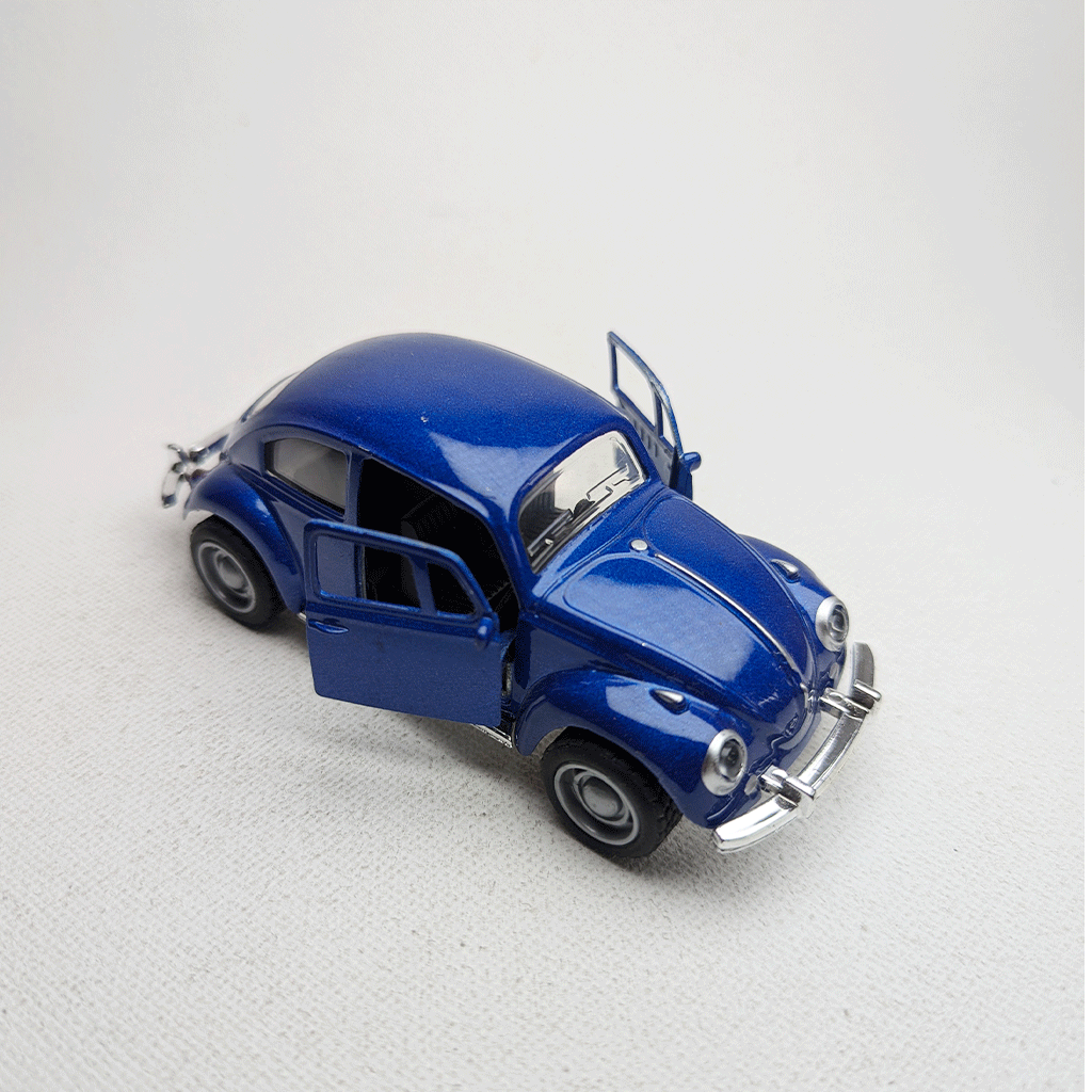 1:43 Beetel Vintage Metal Diecast Car Blue