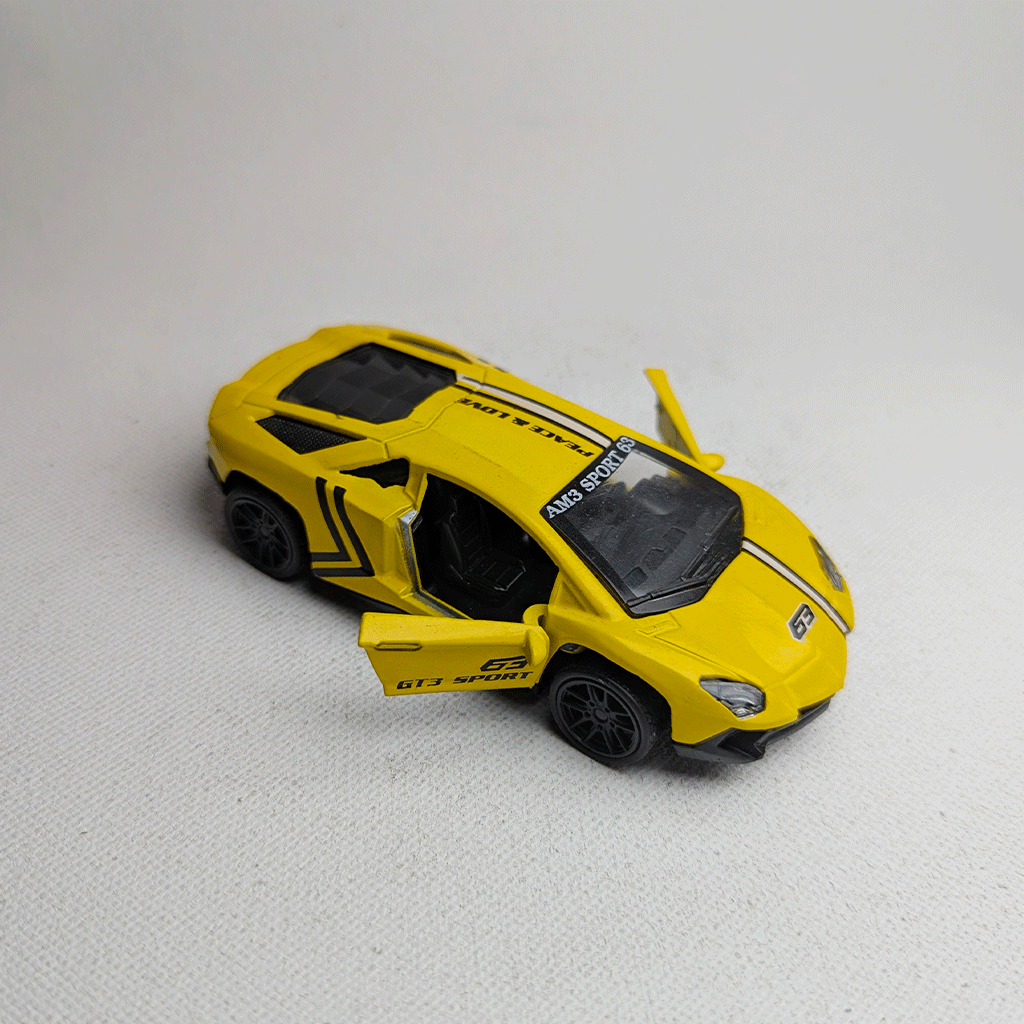 1:43 Lamborgini Metal Diecast Car Yellow