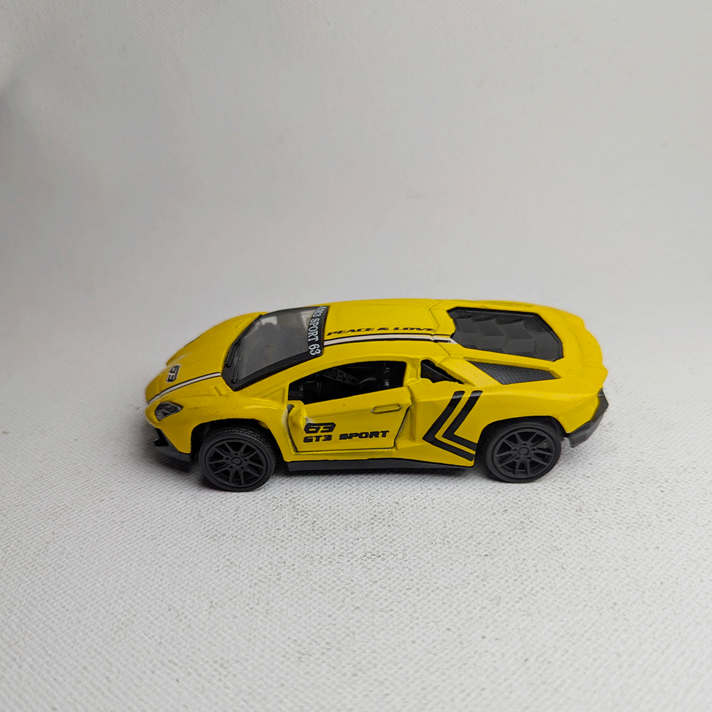 1:43 Lamborgini Metal Diecast Car Yellow