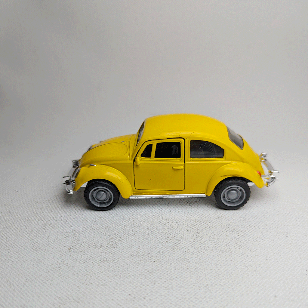 1:43 Beetel Vintage Metal Diecast Car Yellow