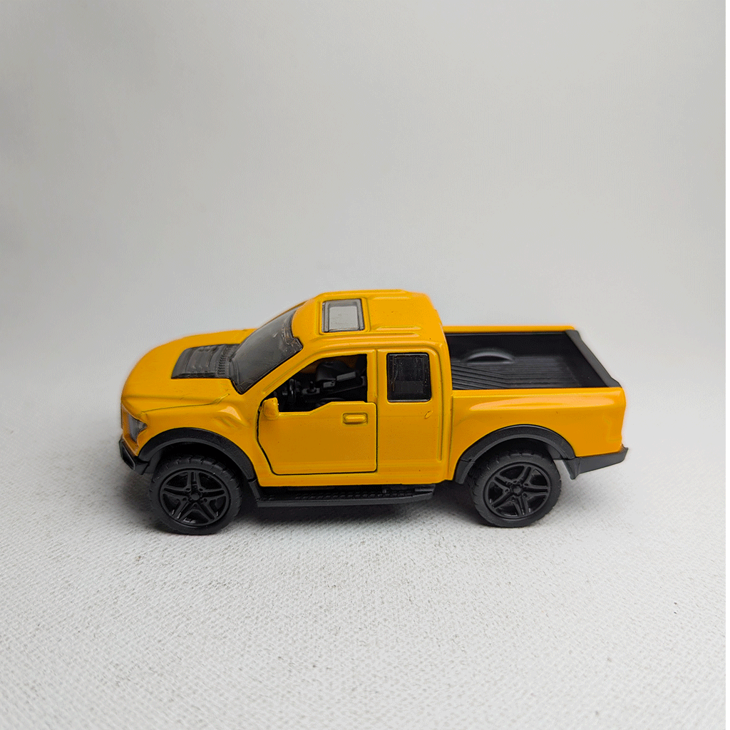 1:43 Raptor Vintage Metal Diecast Car Orange