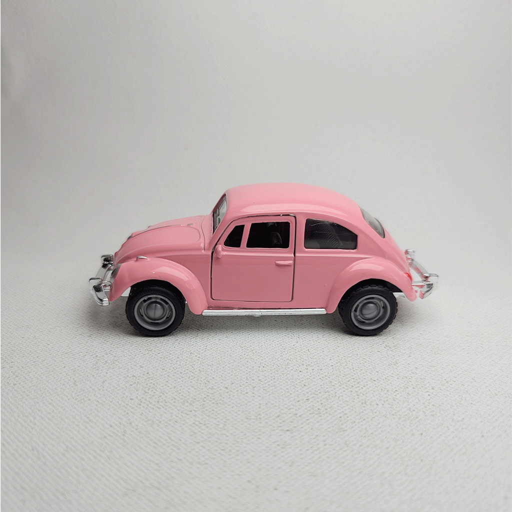 1:43 Beetel Vintage Metal Diecast Car Pink