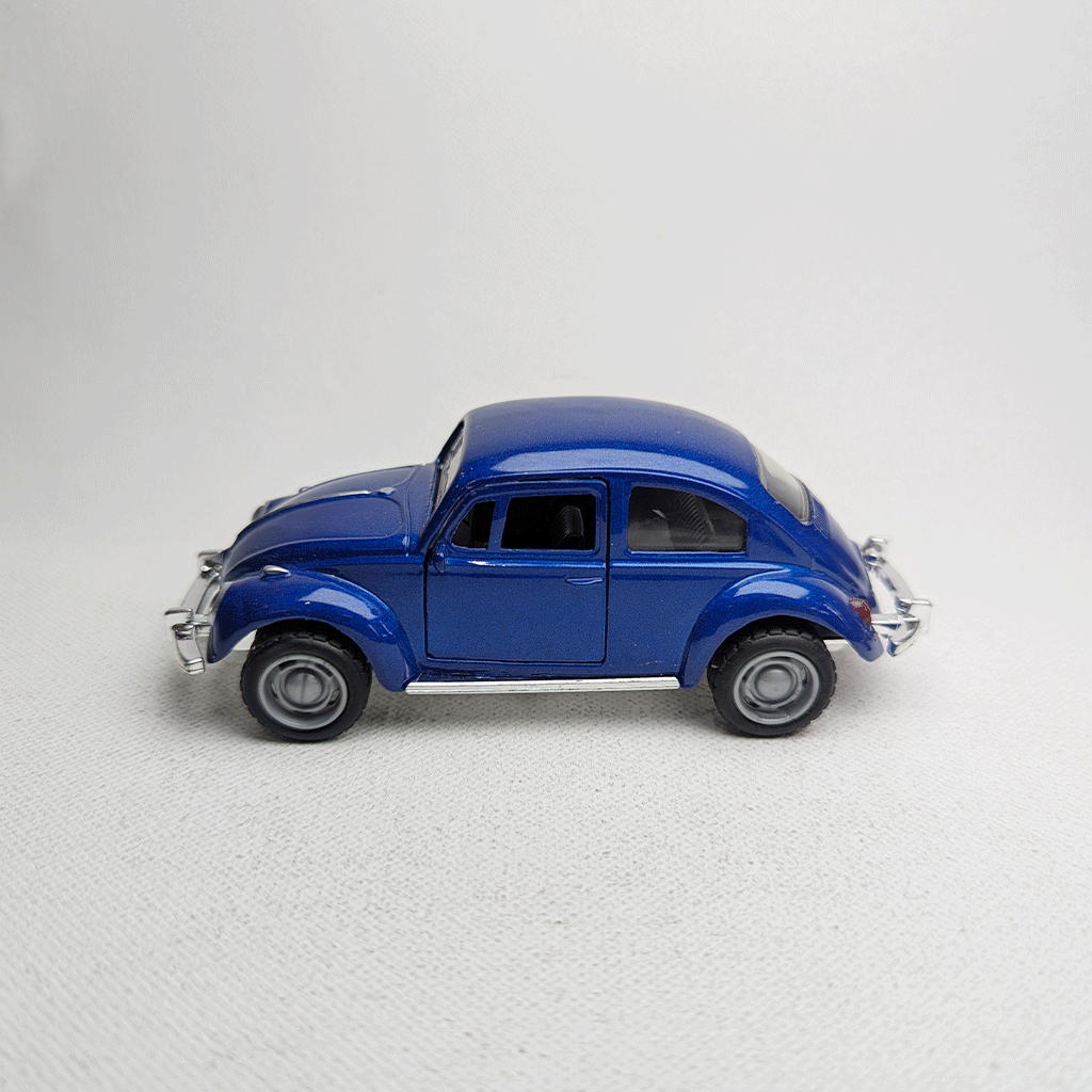 1:43 Beetel Vintage Metal Diecast Car Blue