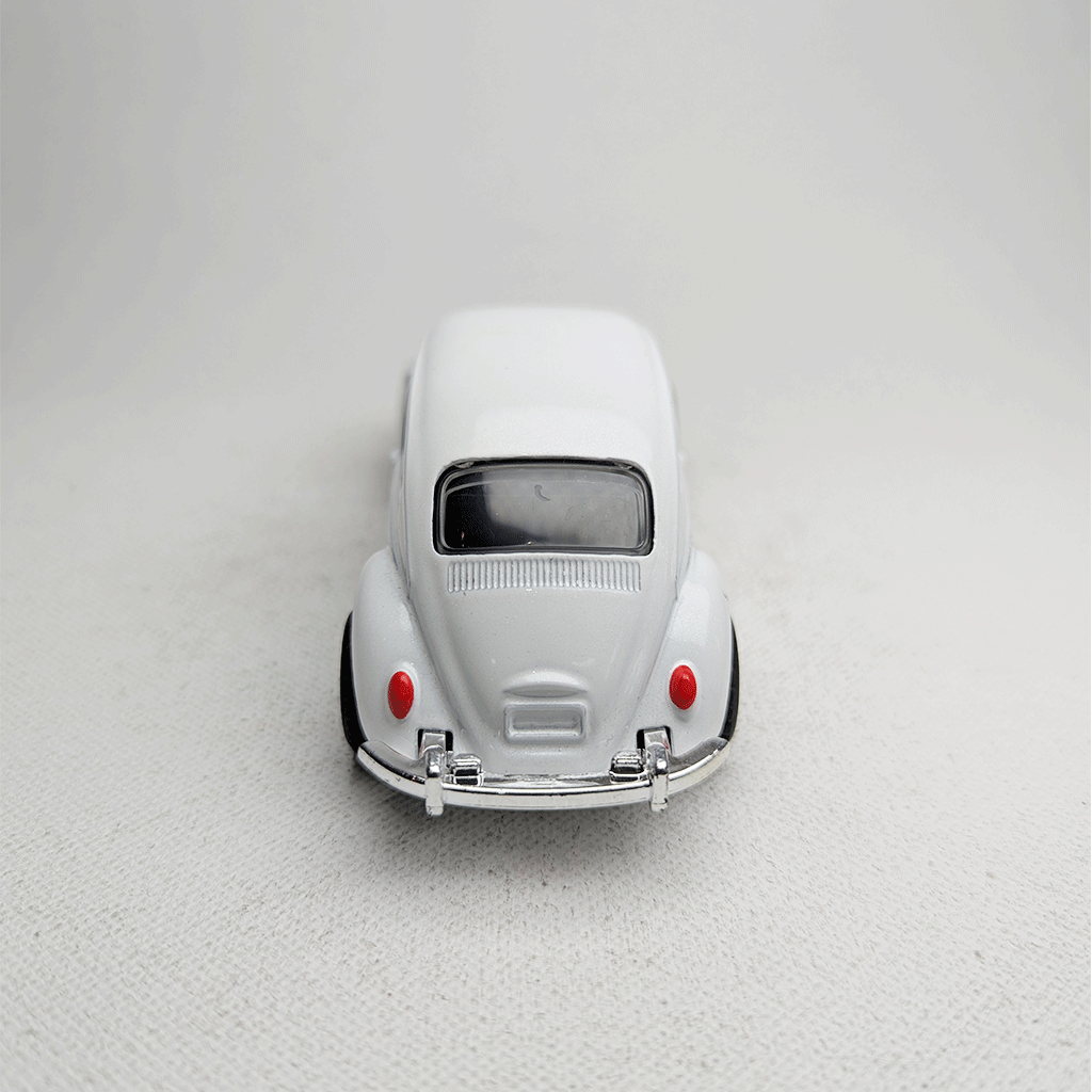 1:43 Beetel Vintage Metal Diecast Car White
