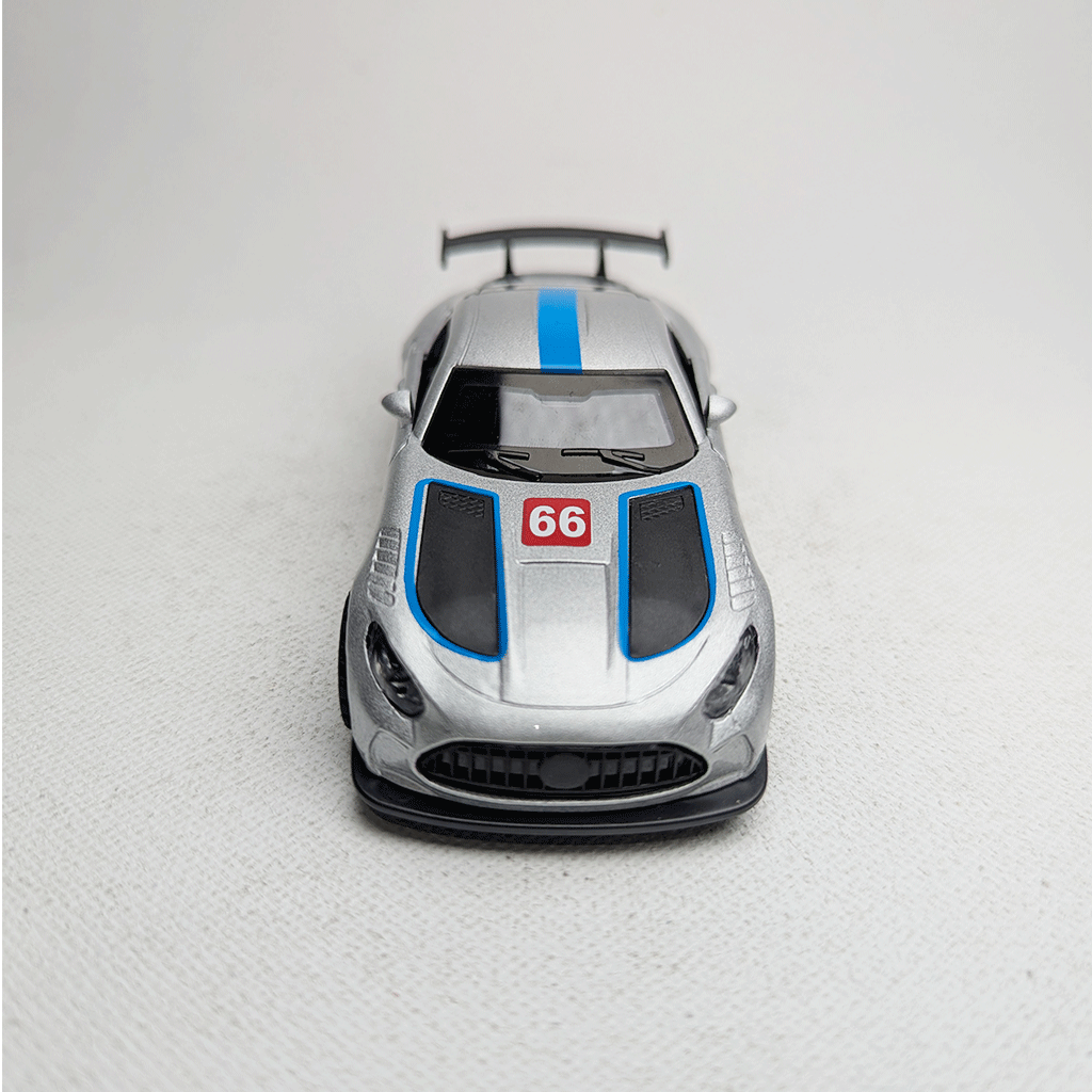 1:43 Benz AMG Metal Diecast Car Silver with Grafics
