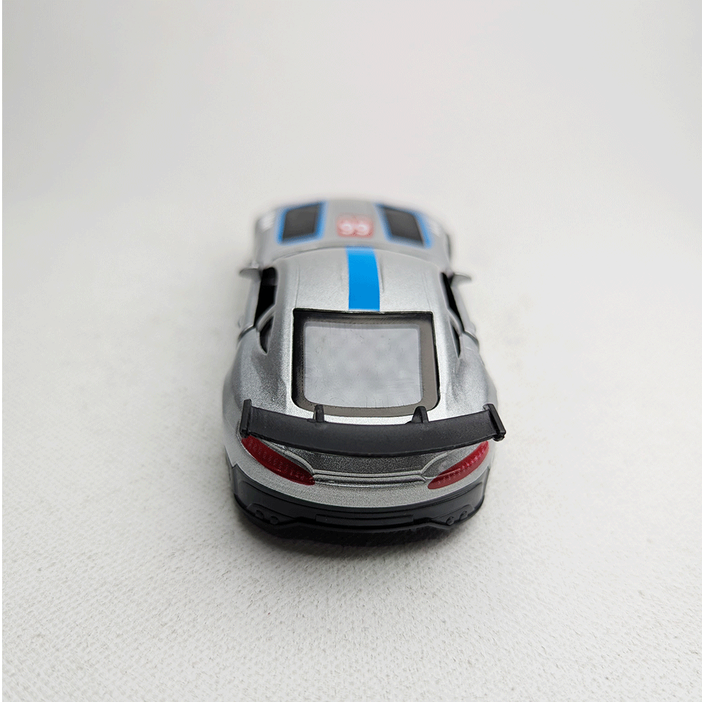 1:43 Benz AMG Metal Diecast Car Silver with Grafics