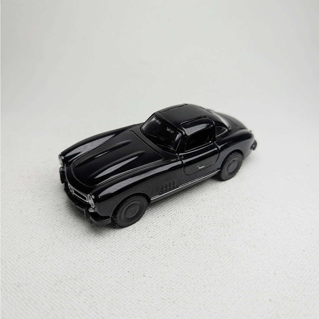 1:43 Benz SL300 Vintage Metal Diecast Black