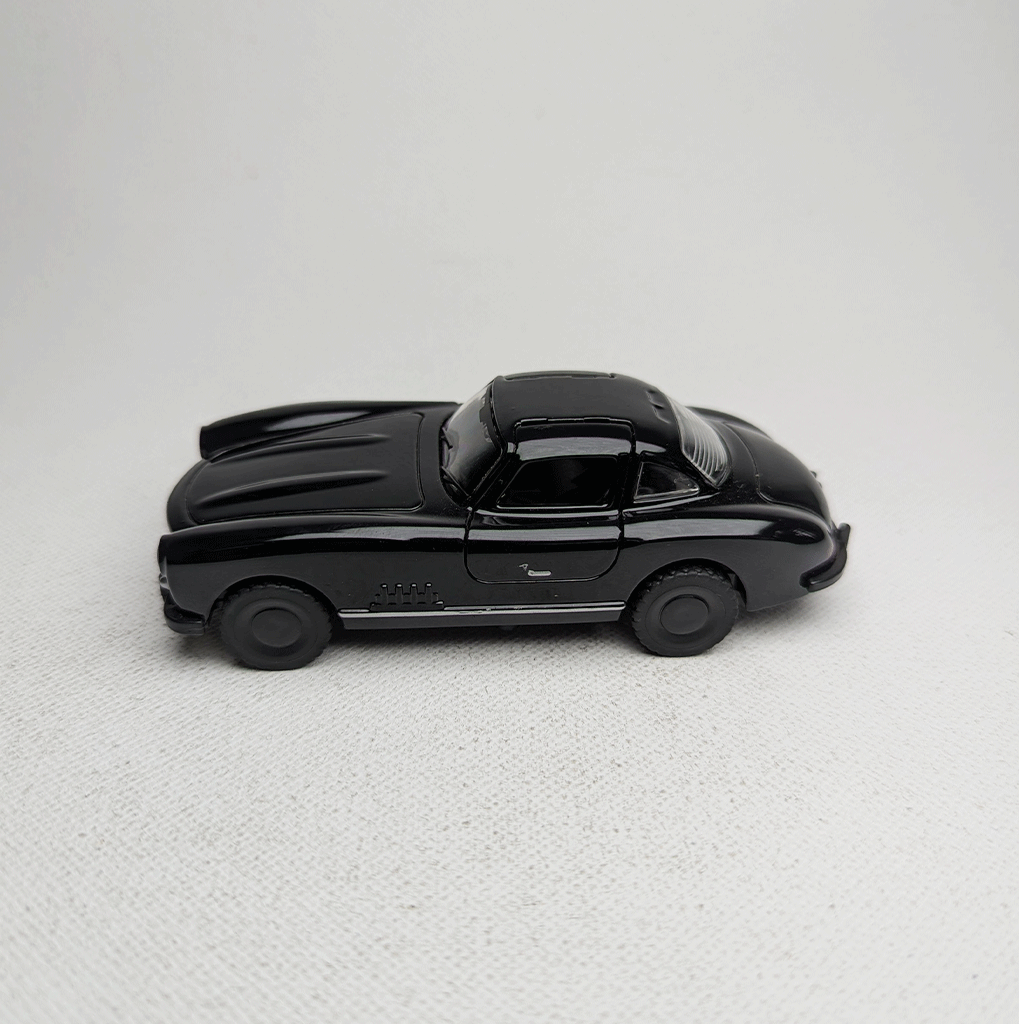 1:43 Benz SL300 Vintage Metal Diecast Black