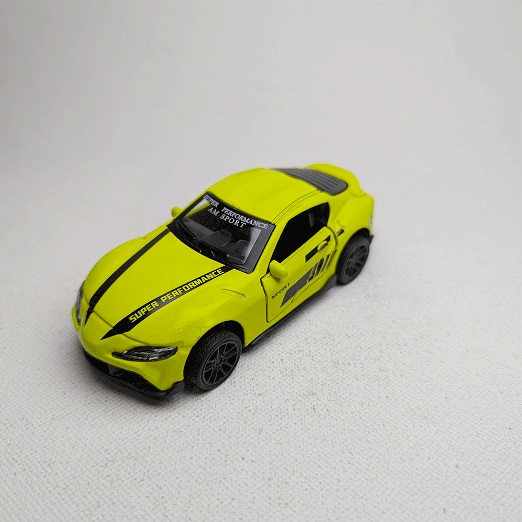 1:43 Supra MK5 Metal Diecast Lime Yellow