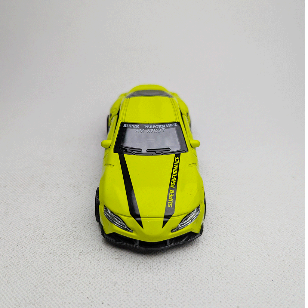 1:43 Supra MK5 Metal Diecast Lime Yellow