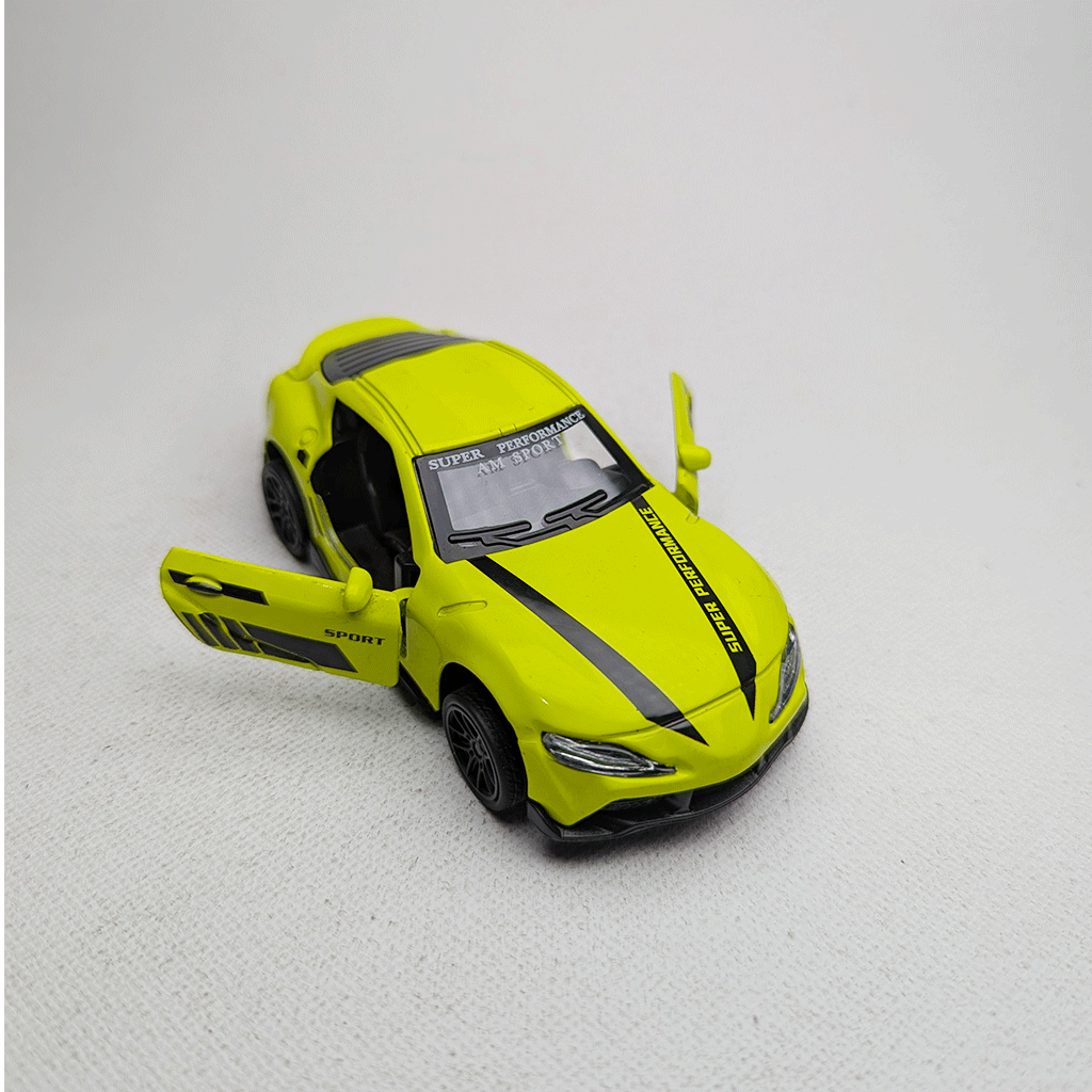 1:43 Supra MK5 Metal Diecast Lime Yellow