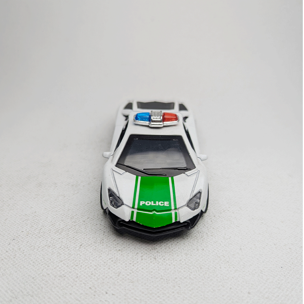 1:43 Lamborgini Police Metal Diecast White