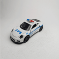 1:43 Porche Police Metal Diecast White