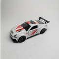 1:43 Mustang White Metal Diecast with Red Grafics