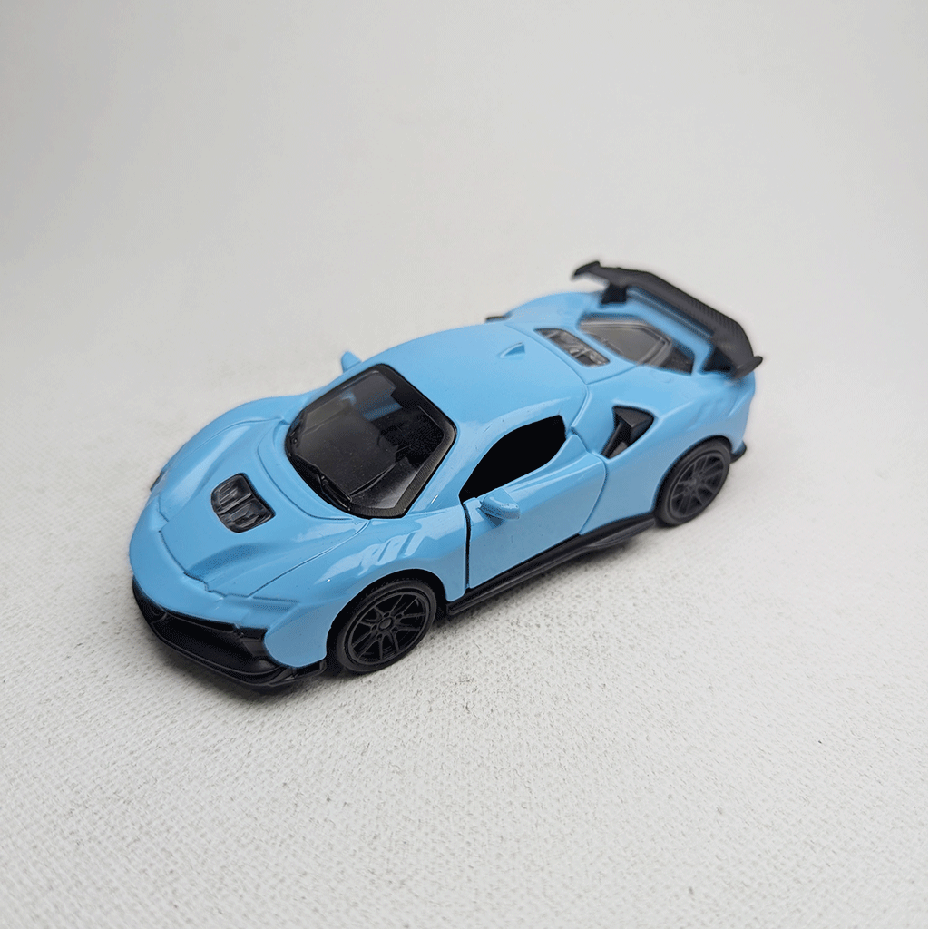 1:43 Hyper Car Metal Diecast Blue