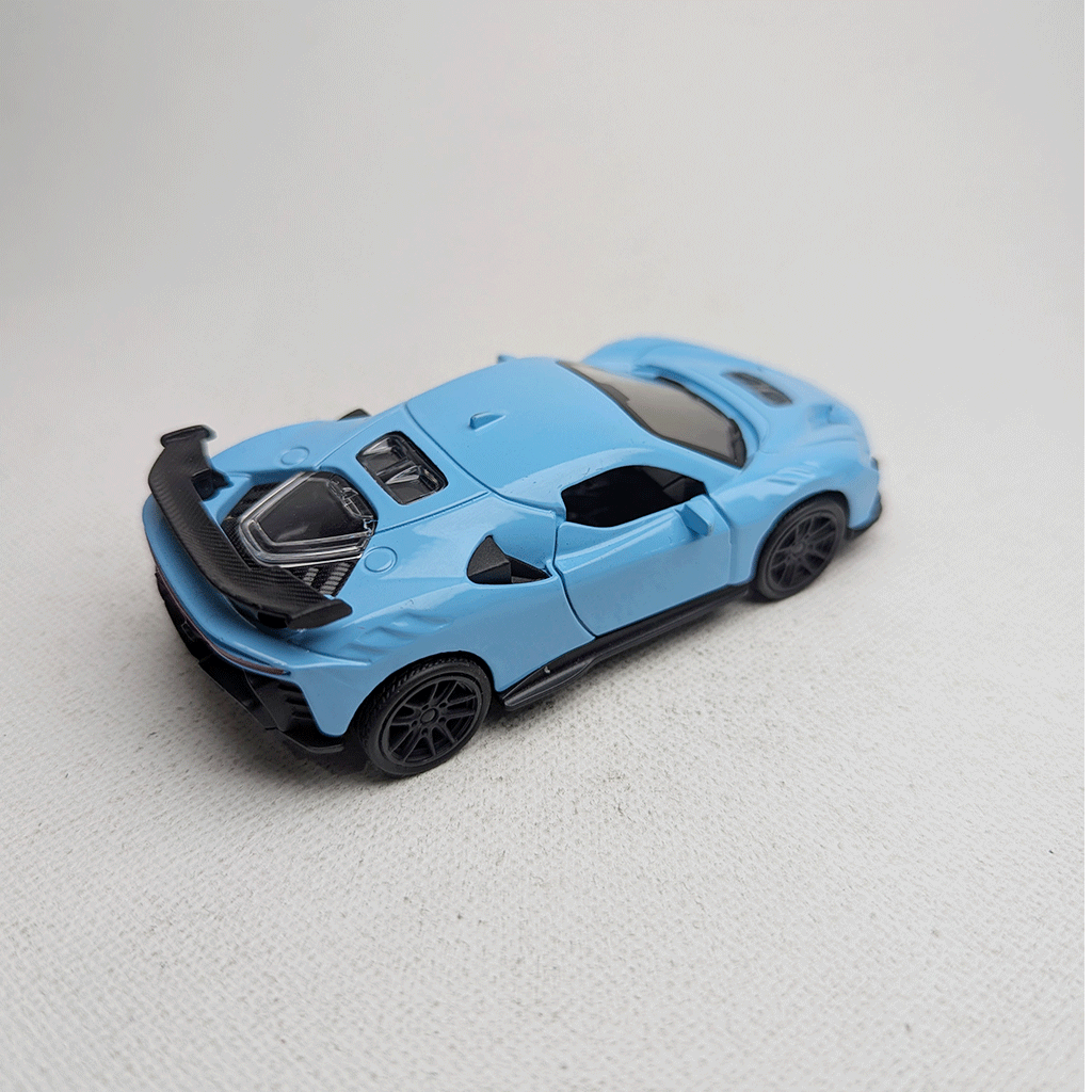 1:43 Hyper Car Metal Diecast Blue