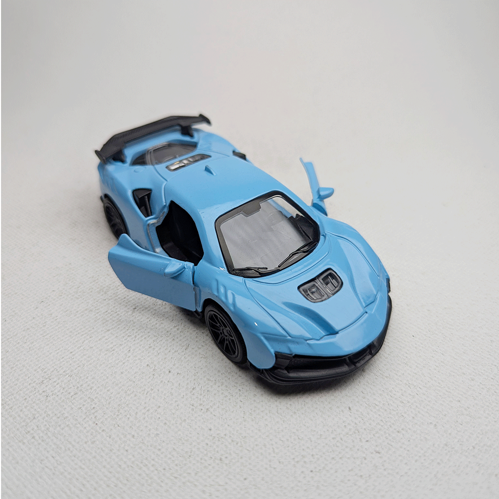 1:43 Hyper Car Metal Diecast Blue