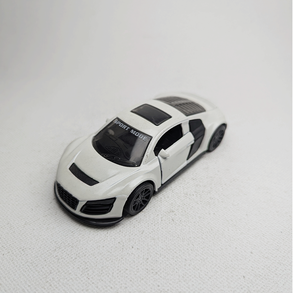 1:43 Audi R8 Metal Diecast White