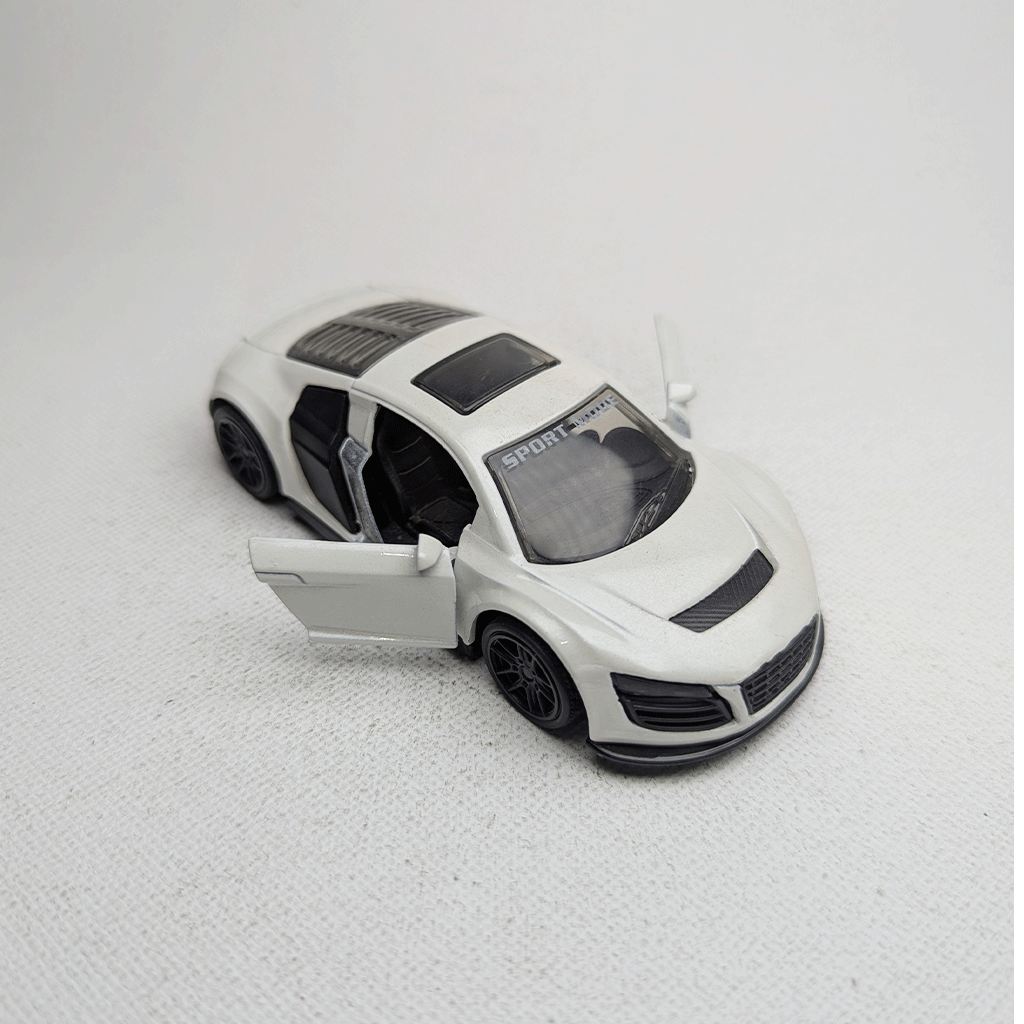 1:43 Audi R8 Metal Diecast White