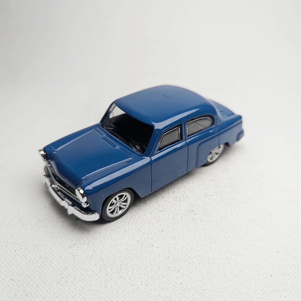1:43 Vintge 80s Metal Diecast Navy Blue