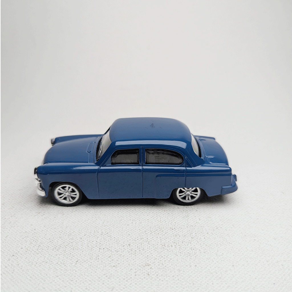 1:43 Vintge 80s Metal Diecast Navy Blue