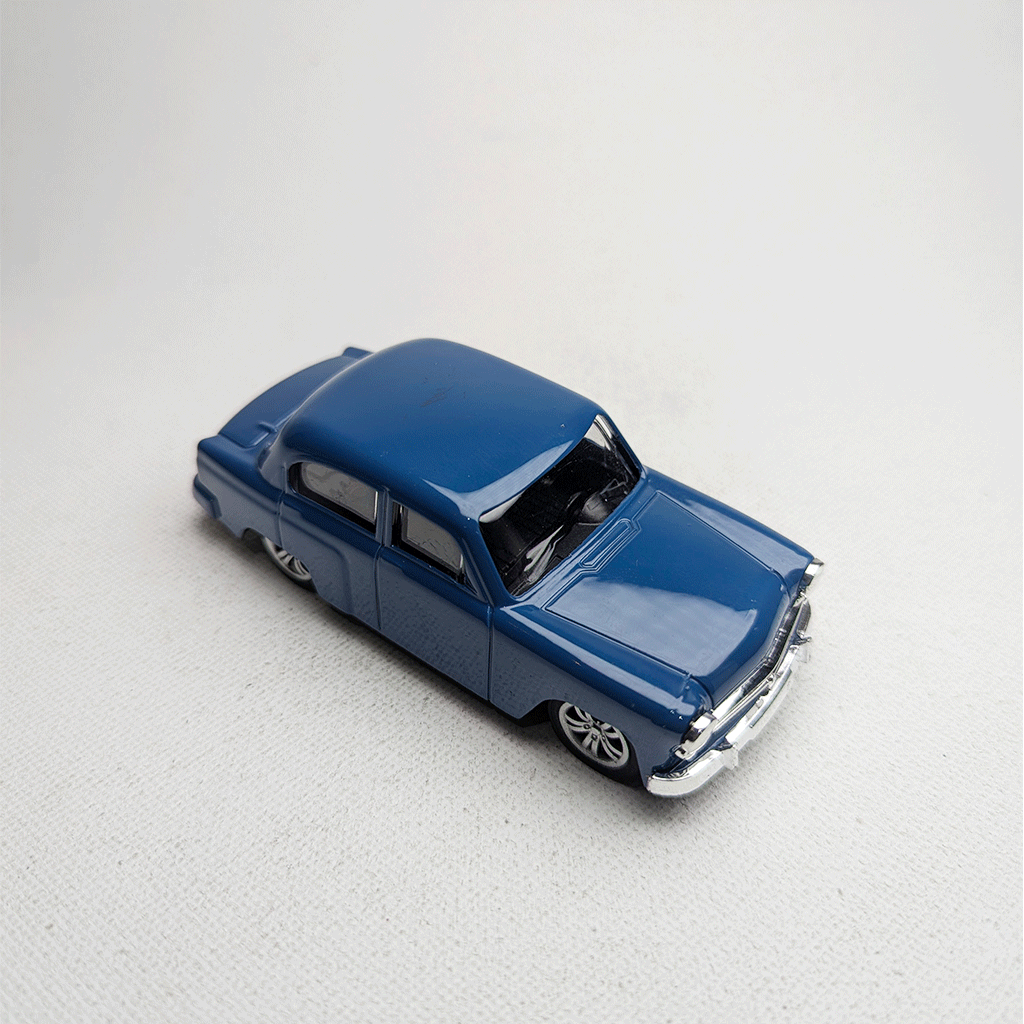 1:43 Vintge 80s Metal Diecast Navy Blue