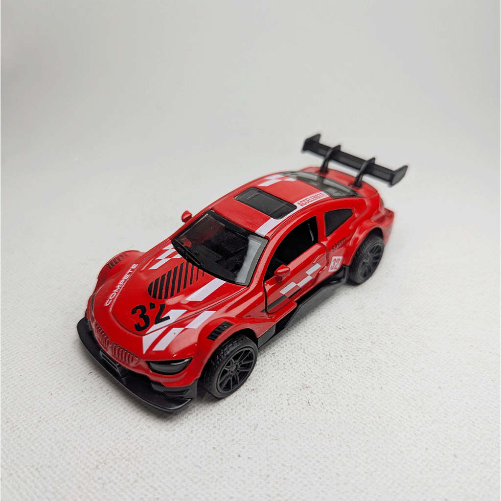 1:43 BMW M4 DTM Red Metal Diecast with Grafics
