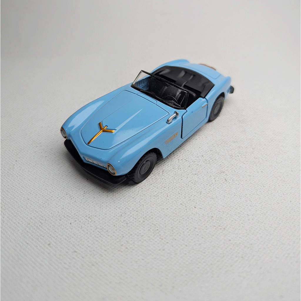 1:43 BMW Vintge 80s Metal Diecast Sky Blue