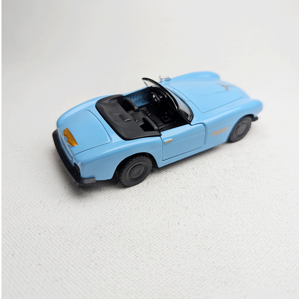 1:43 BMW Vintge 80s Metal Diecast Sky Blue