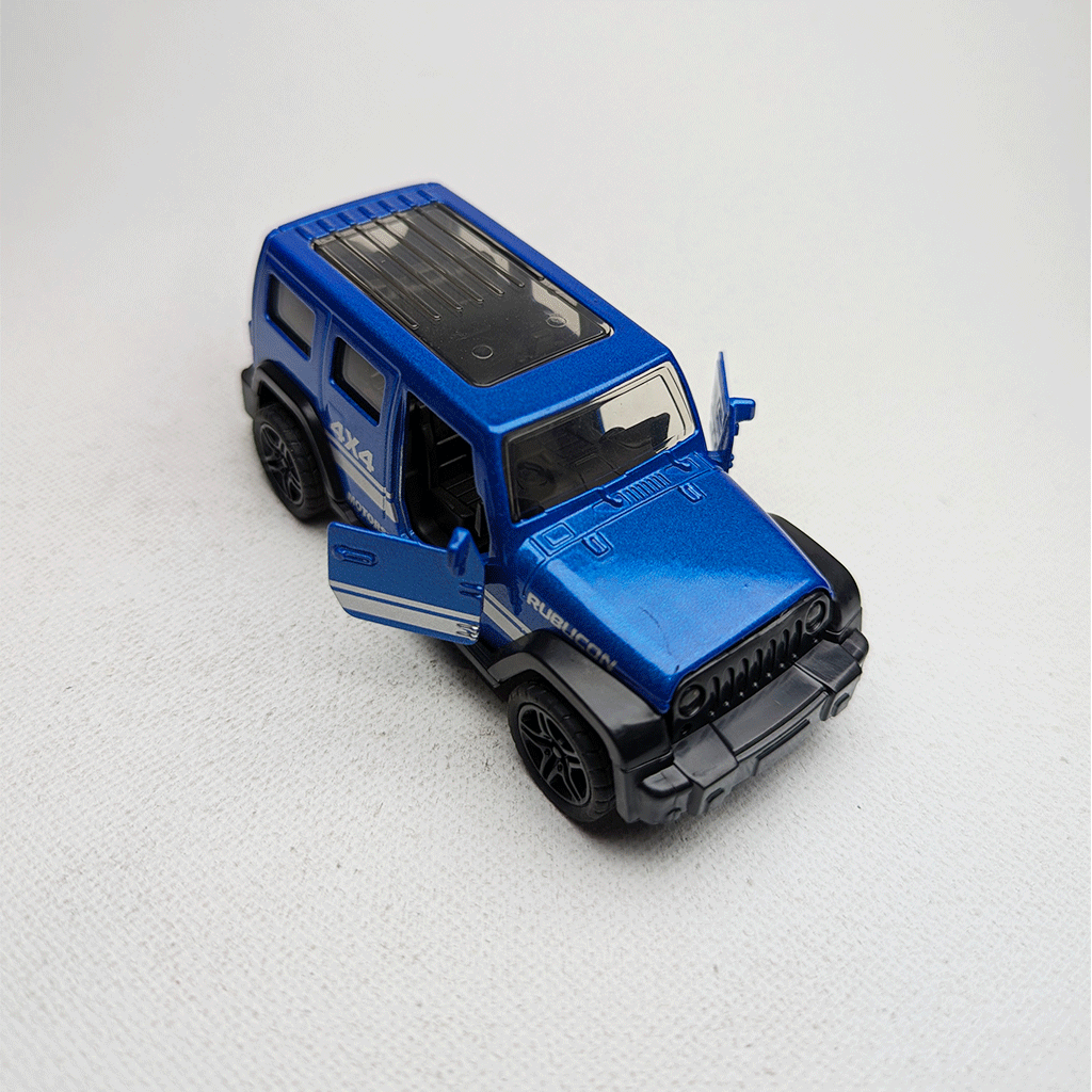 1:43 Wrangler Metal Diecast Blue