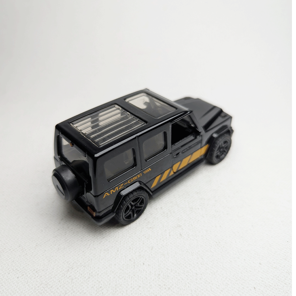 1:43 G Wagon Black Metal Diecast with Graphics
