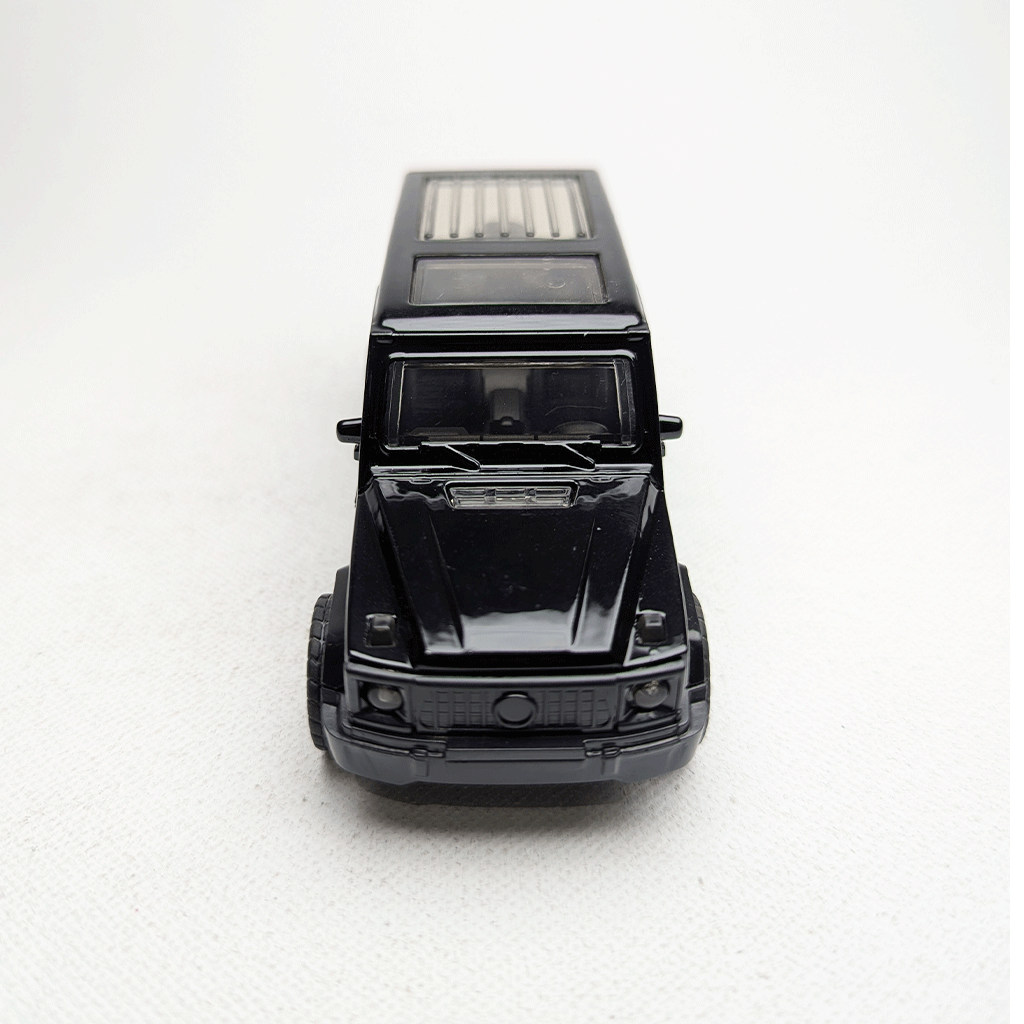 1:43 G Wagon Black Metal Diecast with Graphics