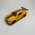 1:43 Camero Yellow Metal Diecast with Black Lines