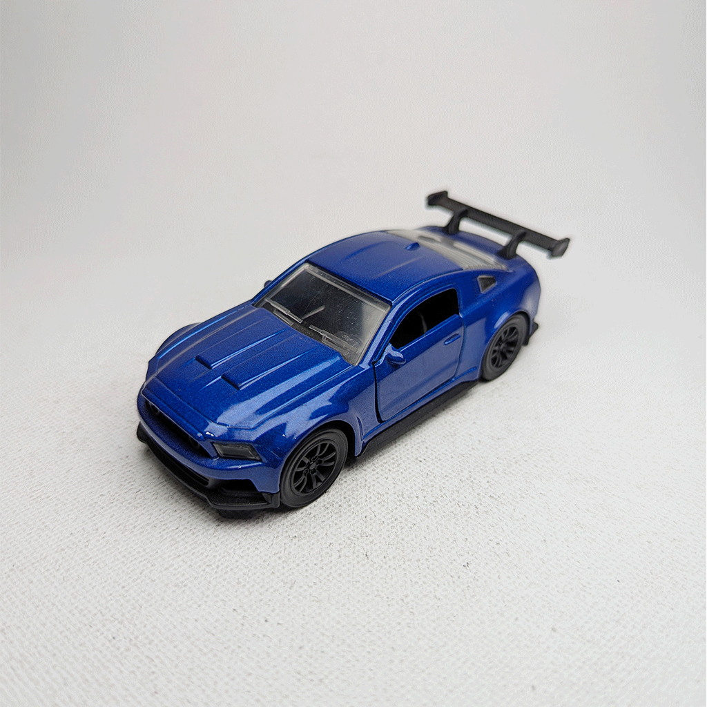 1:43 Mustang Blue Metal Diecast