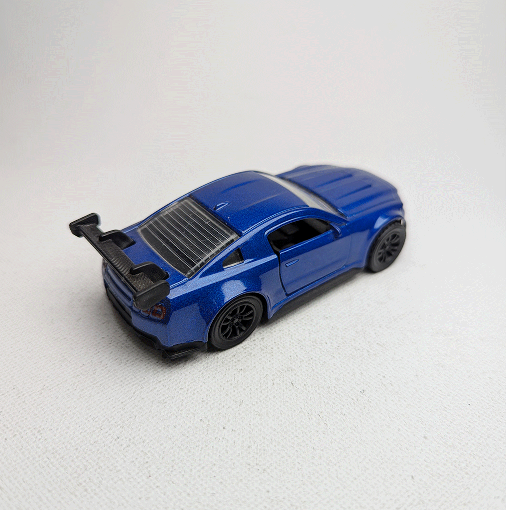 1:43 Mustang Blue Metal Diecast