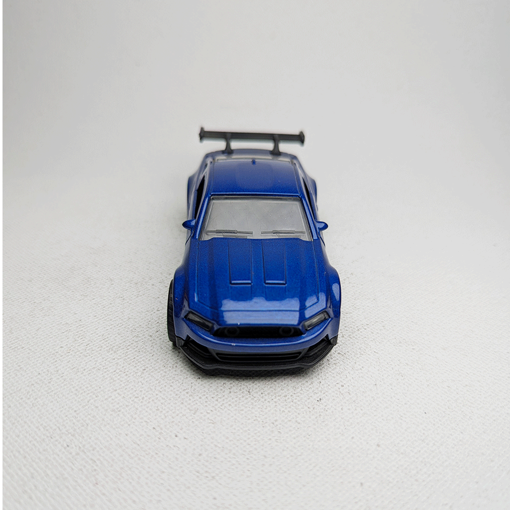 1:43 Mustang Blue Metal Diecast