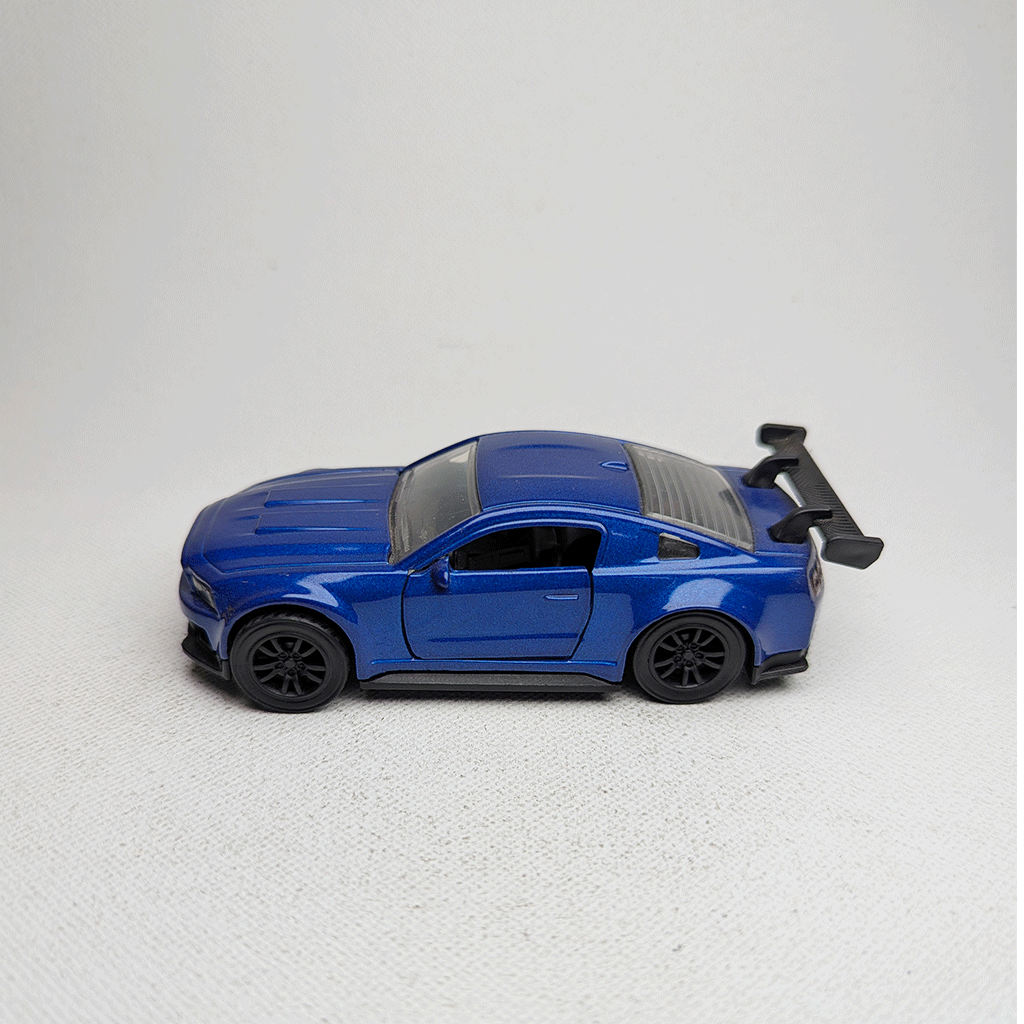 1:43 Mustang Blue Metal Diecast