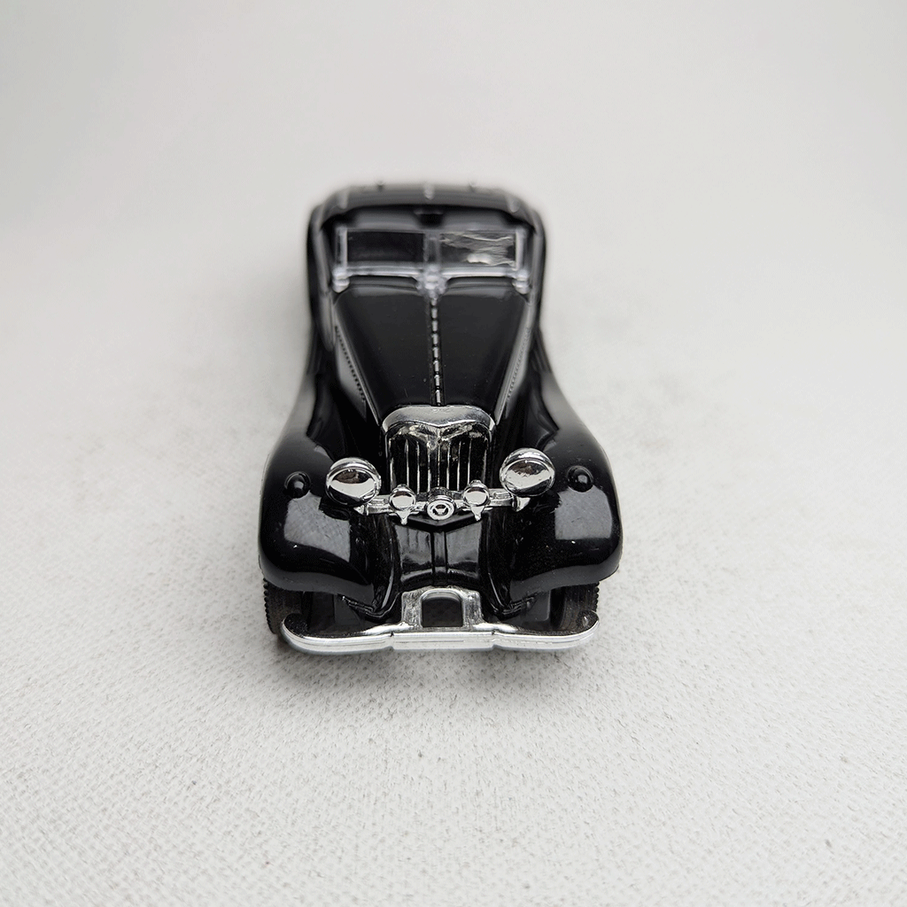 1:43 Vintge 70s Metal Diecast Black Open Roof