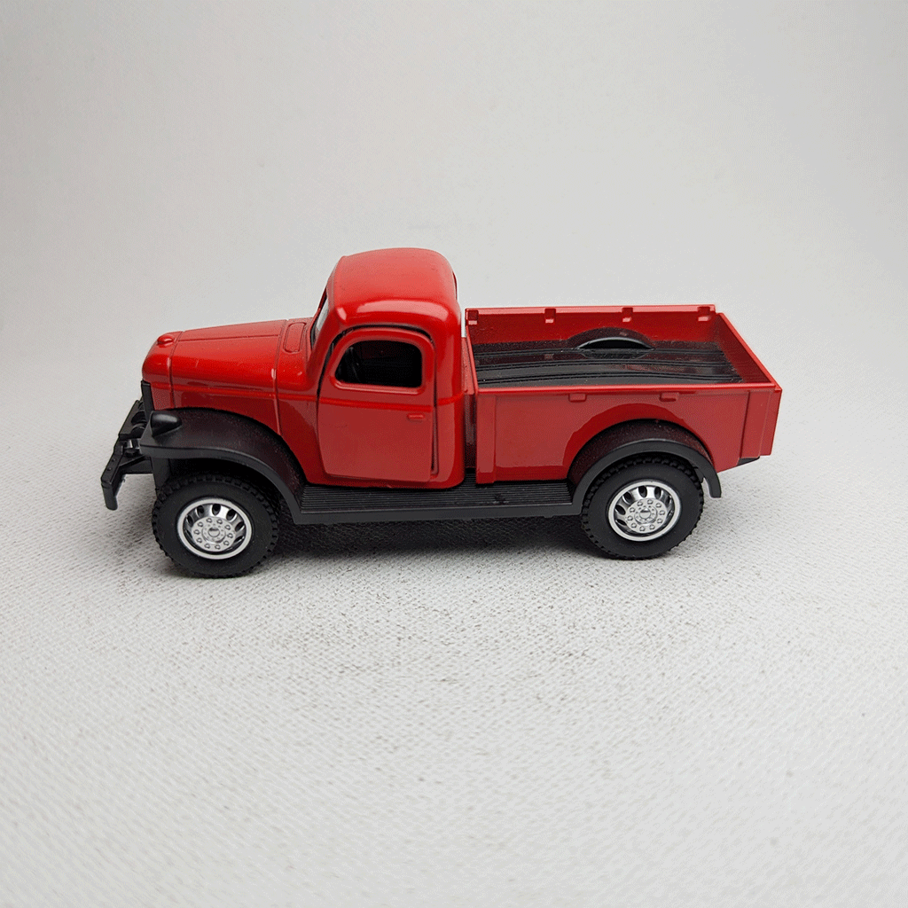 1:43 Vintge Truck 80s Metal Diecast Red