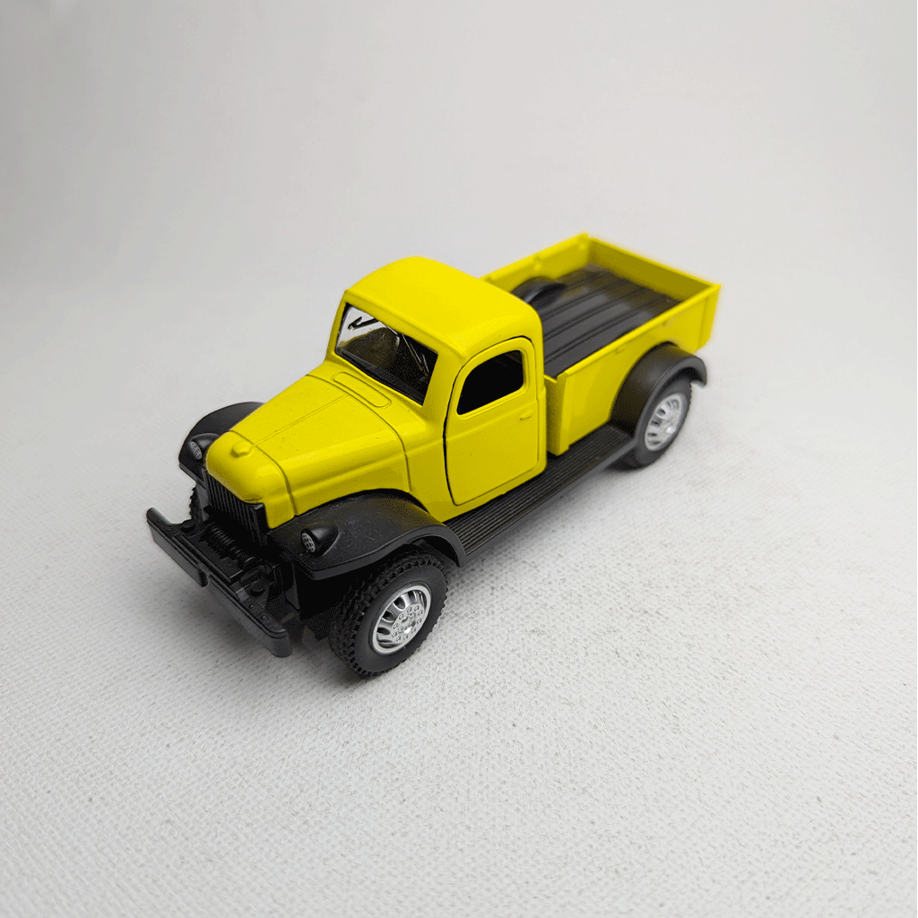 1:43 Vintge Truck 80s Metal Diecast Yellow