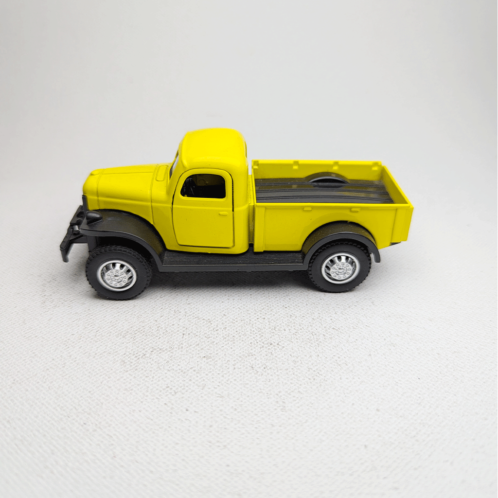 1:43 Vintge Truck 80s Metal Diecast Yellow