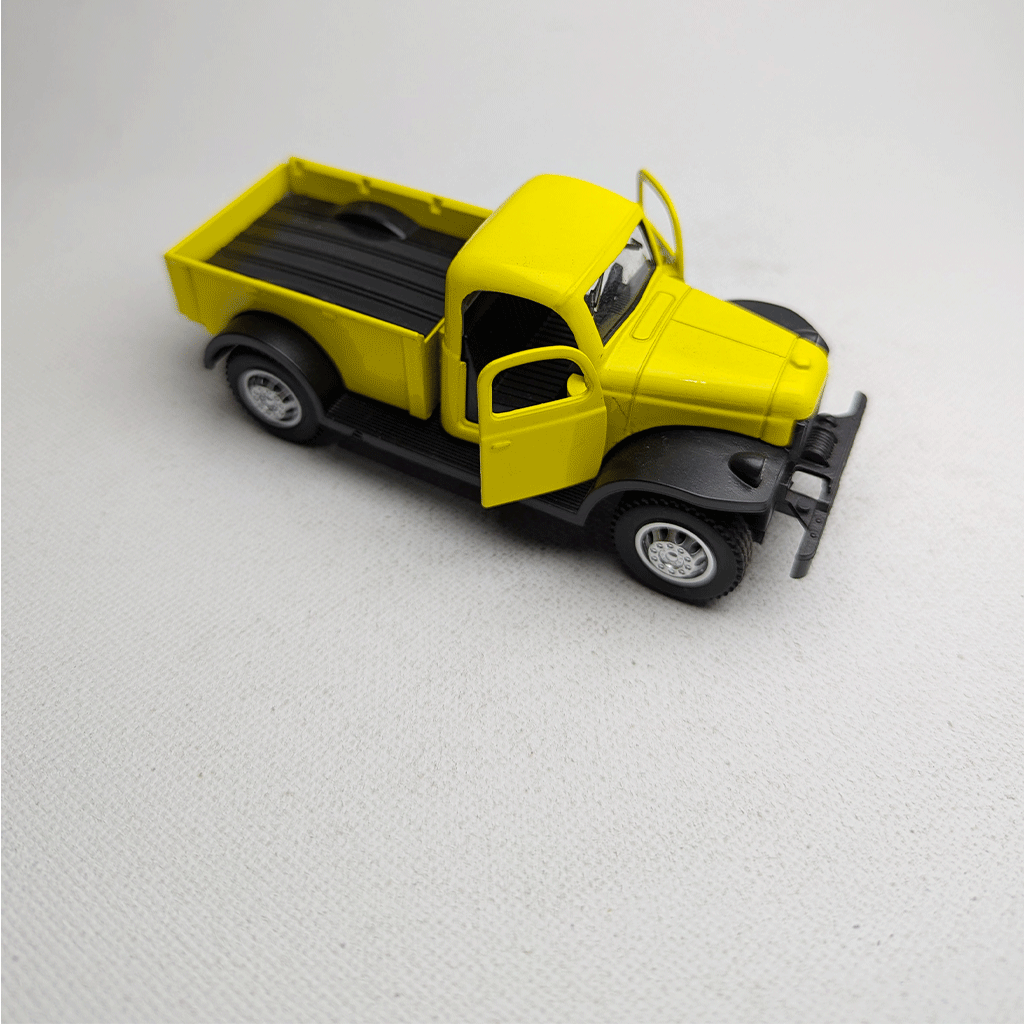1:43 Vintge Truck 80s Metal Diecast Yellow