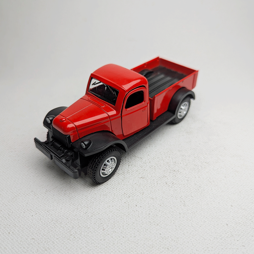 1:43 Vintge Truck 80s Metal Diecast Red