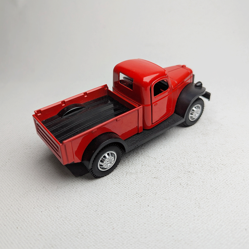 1:43 Vintge Truck 80s Metal Diecast Red