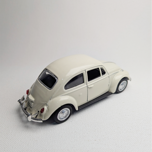1:36 Beetle Metal Diecast Car Cream