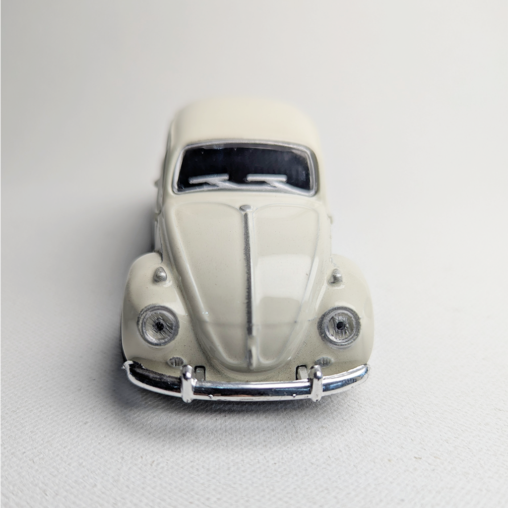 1:36 Beetle Metal Diecast Car Cream