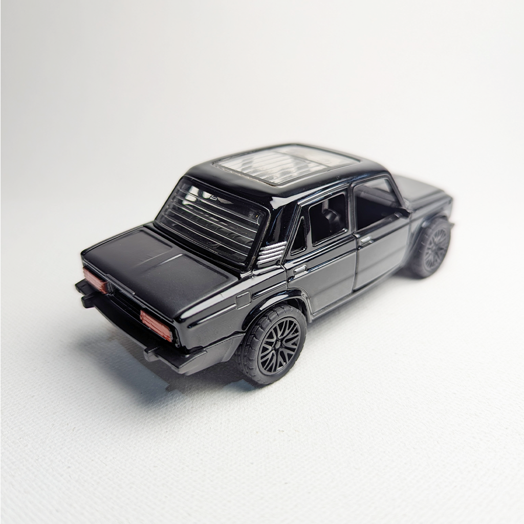 1:36 Lada Metal Diecast Car Black